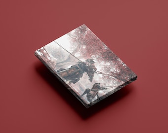 Samurai Warrior Canvas Art: Japanese Shinobi Sword Fighter Print