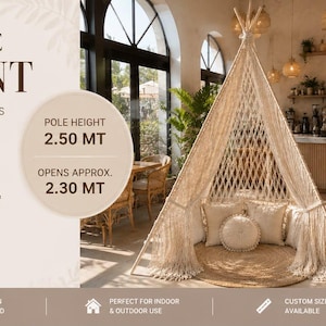 Makramétipé bröllopsbakgrund 2,5 m och 190 cm hotellcafé evenemang fotobåsdekoration