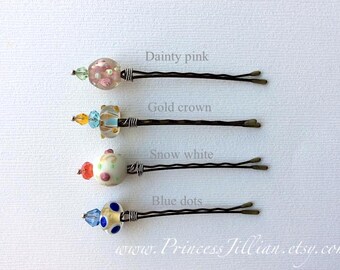 Unique Bobby Pins - wrapped, beaded w/ rectangular il_340x270.2302928296_fimu.jpg main image 4