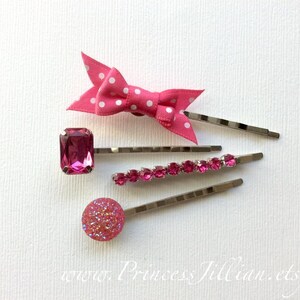 2 Fermagli Per Capelli Con Rosa Fucsia, Perline E Piume - Accessorio Floreale Per Donne E Ragazze, Per Matrimoni E Feste