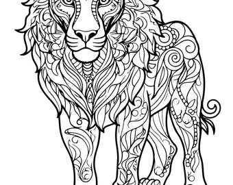 Mandala animals, coloring templates, coloring pages, quick print, coloring pages mandala animals, simple coloring book