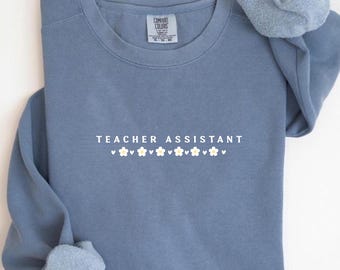 Camisa de asistente de profesor Comfort Colors: mezcla de algodón de corte relajado