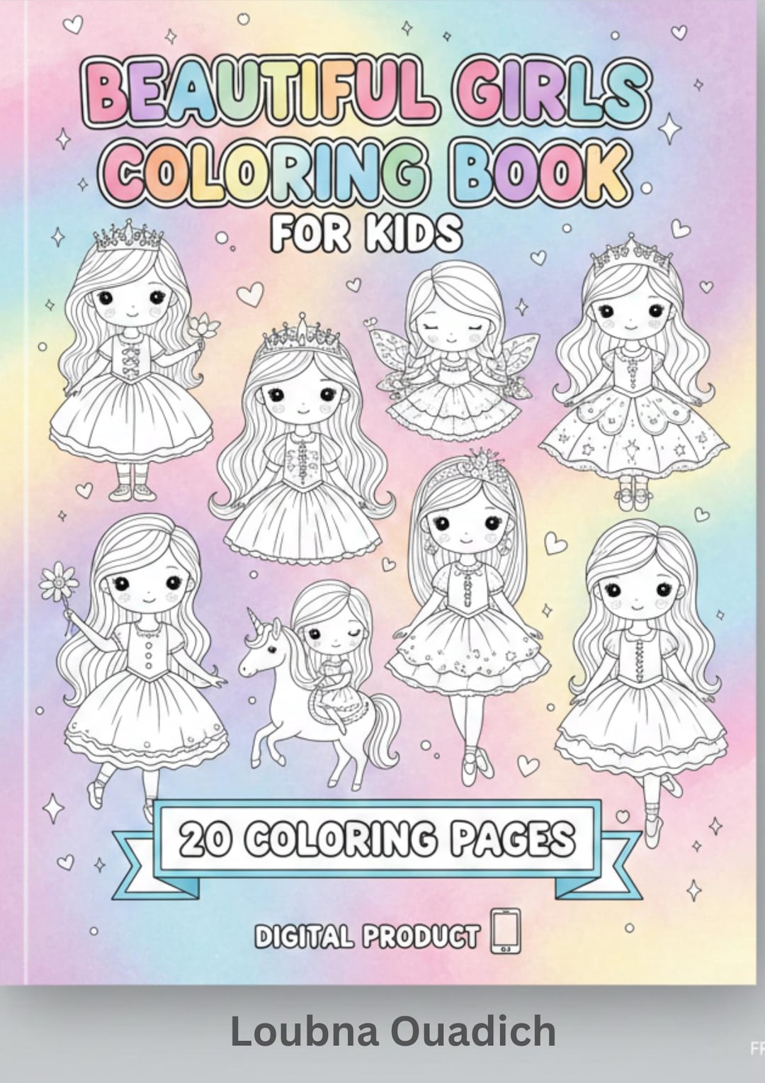 Girls Coloring Book for Kids – 20 Fun Printable Coloring Pages | PDF ...