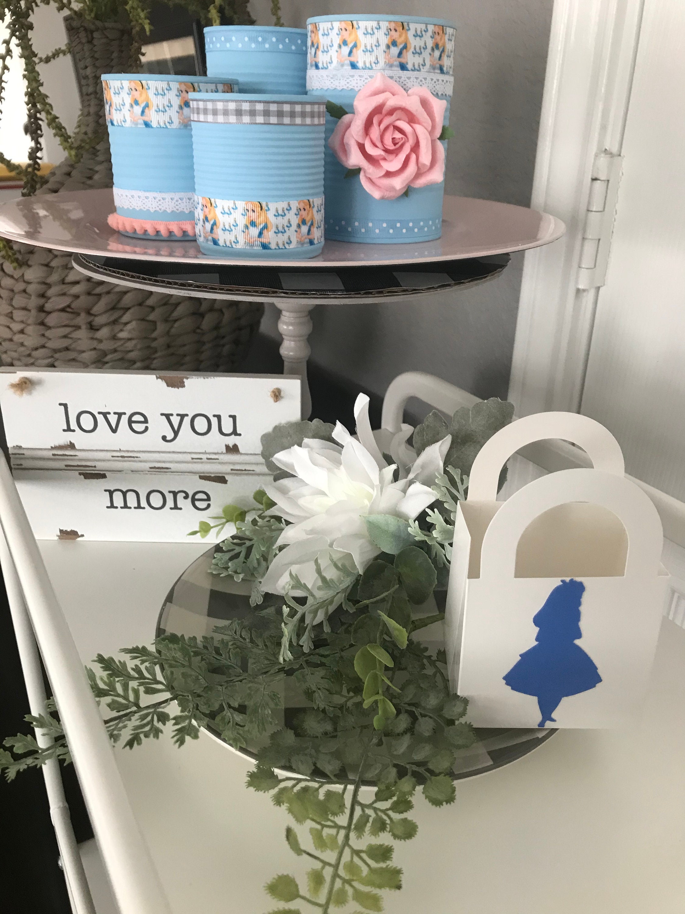 ALICE in WONDERLAND Favors, Party Favors, Tea Party Treat Boxes ...
