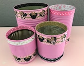 BABY MINNIE PARTY, Recycled Cans, Party Decorations, Minnie Mouse Party, Minnie Mouse, Baby Shower, Minnie Birthday Party, Minnie Decoration Il_170x135