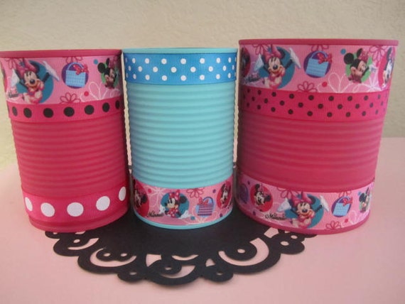 MINNIE MOUSE CANS, Minnie Mouse Party, Minnie Decorations, Minnie Baby Shower Il_570xn