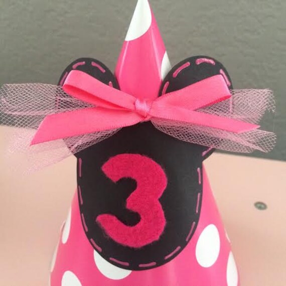 MINNIE MOUSE Party Hats Party Hats Party Decorations Minnie Etsy