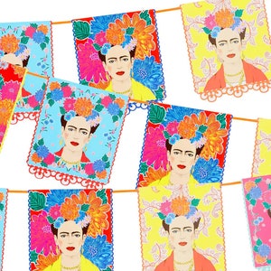 Frida Party, Frida Banner, Fiesta Party, Fiesta Decorations, Mexican Party Decorations, Birthday Decor, Fiesta Baby Shower image 2