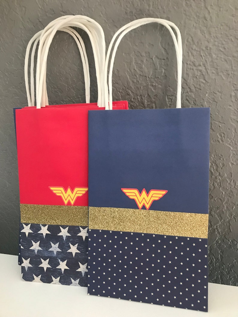 WONDER WOMAN BAGS Super Hero Bags Wonder Woman Party Party | Etsy