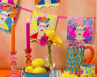 Frida Party, Frida Banner, Fiesta Party, Fiesta Decorations, Mexican Party Decorations, Birthday Decor, Fiesta Baby Shower