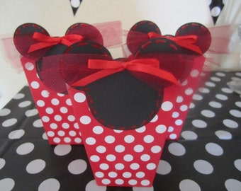 MINNIE Party FAVORS, Minnie Mouse, Treat Boxes, Favor Boxes, Party Favors, Disney Party