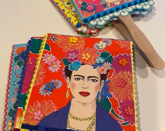 Fiesta Decorations, Fiesta Decor, Serape Party, Frida Inspired, Frida Party, Fiesta Fans, Cinco De Mayo