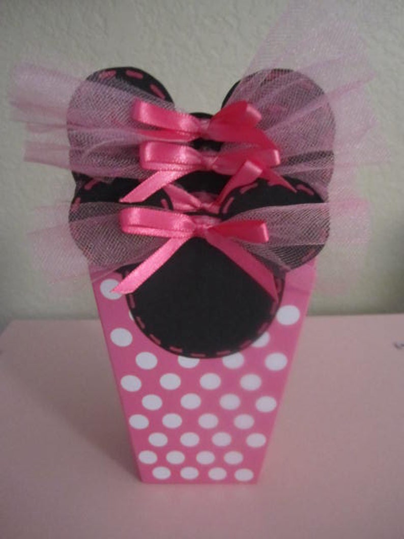MINNIE MOUSE Party Favor BOXES Treat Boxes Favor Boxes Etsy UK
