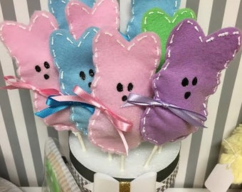 EASTER PEEP, Lollipops, Lollipop covers, Easter treat, Candy, Peeps, Egg hunt