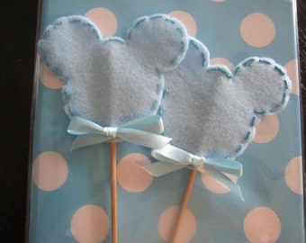 BABY MICKEY DECORATIONS, Party Picks, Party Decorations, Baby Shower, Mickey Party