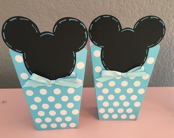 BABY Mickey, Party Favor Boxes, Treat Boxes, Popcorn Boxes, Baby Shower, Mickey Mouse