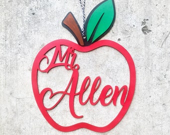 Teacher Name Door Sign - New Teacher Gift - Classroom Decor - Teacher Name Sign - Teacher Door Sign - Teacher Classroom Sign - FREE SHIPPING