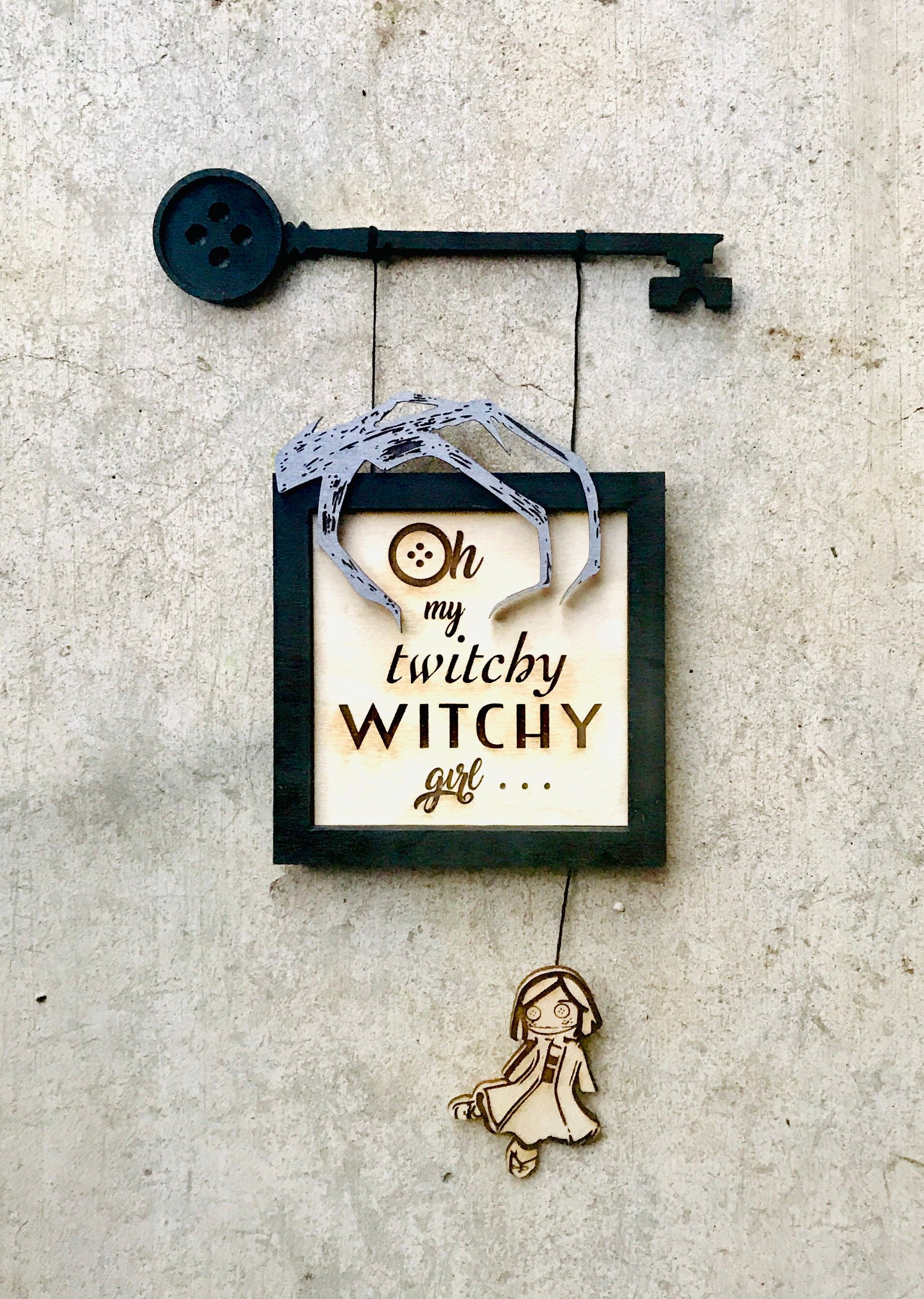 Other Mother Wall Art - Oh My Twitchy Witchy Girl - Halloween Art- FR…