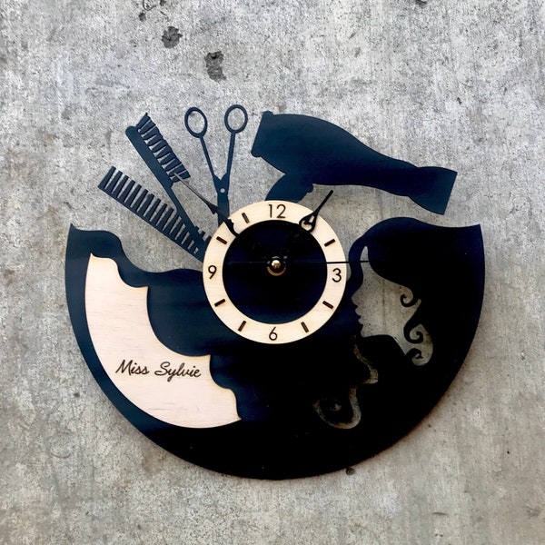 Hair Stylist Clock for Teacher Etsy