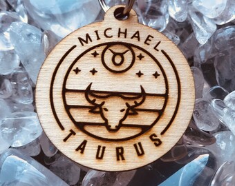 Custom Taurus Keychain - Personalized Taurus Gift