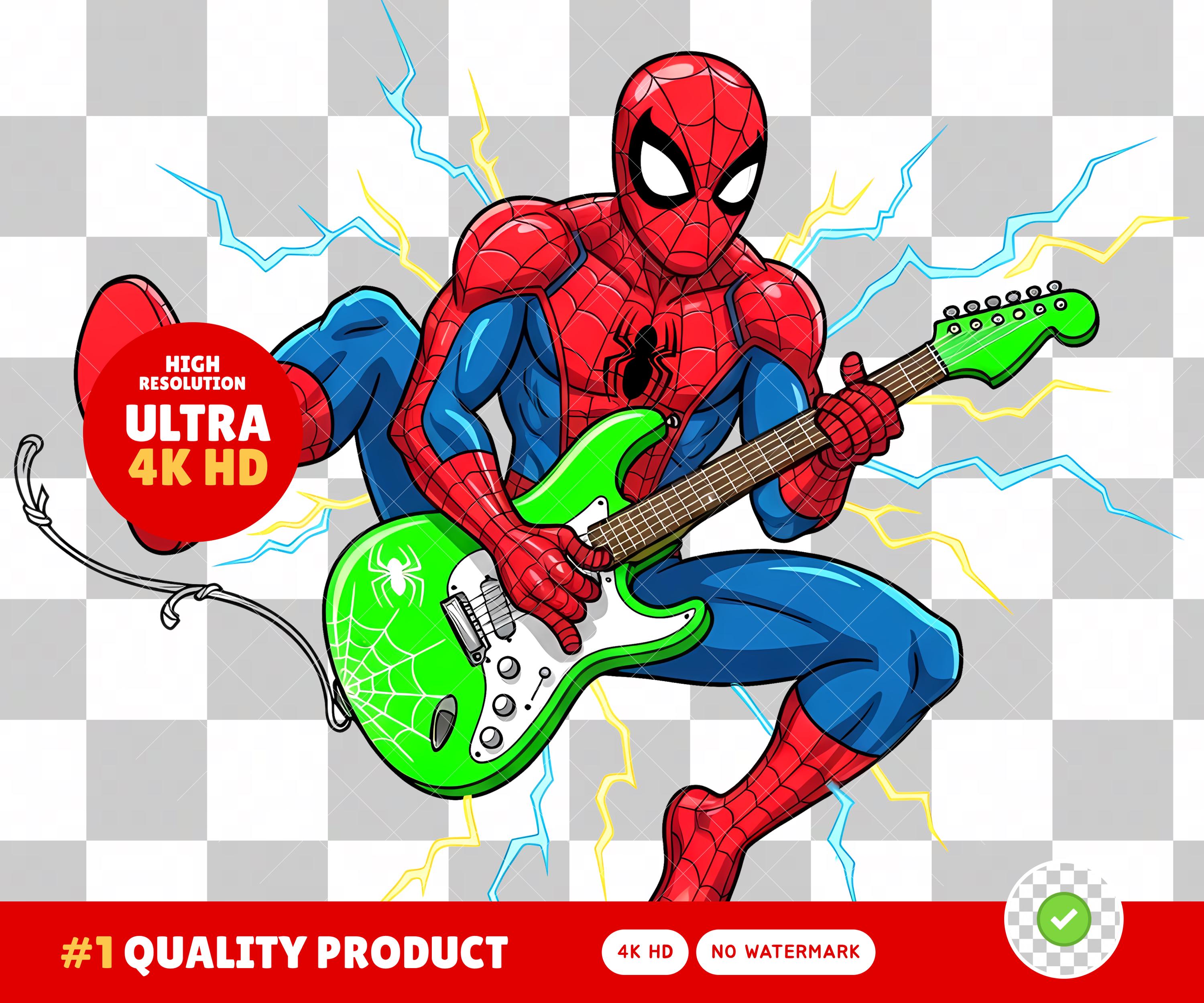 Spiderman Clipart Bundle: Superhero PNG Stickers (instant Download ...
