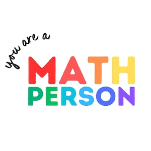 You Are a Math Person - Poster