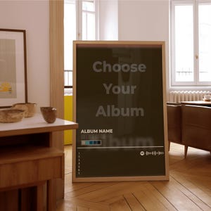 Custom Album Poster, Personalized Music Tracklist Print | Choose Your Album & Artist,Custom Digital Wall Art for Music Lovers, Gift for fans