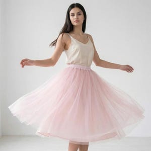 petticoat for midi dress Petticoat 5 Layers 60cm Tutu Tulle Skirt Vintage Midi Pleated Skirts Womens Lolita Bridesmaid Wedding (Color : Beige, Size : One Size) at Amazon Women's Clothing store