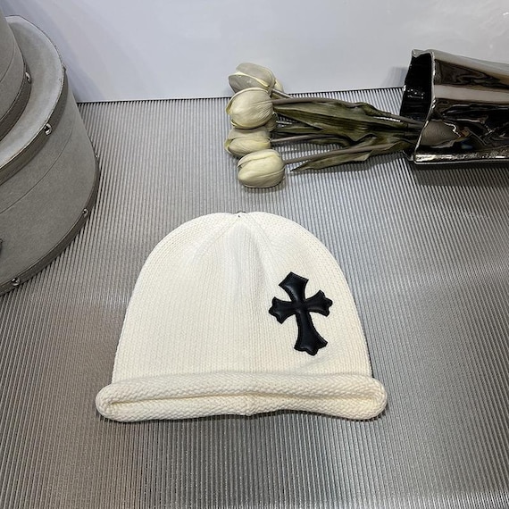 帽子 CHROME HEARTS cross embroidery beanie Buy Chrome Hearts Cross Patch Beanie Online at Groupie