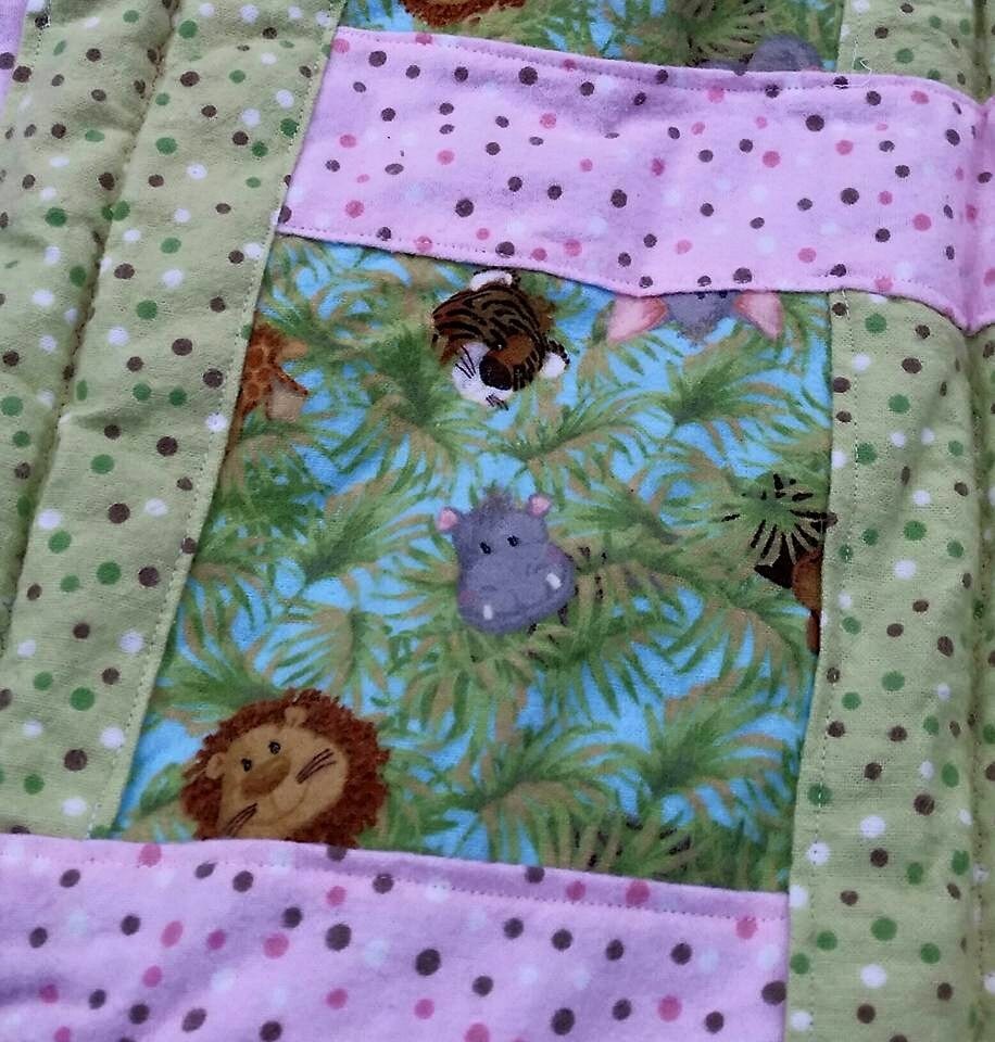 Baby Quilt - Baby Jungle Animals - Etsy