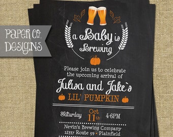 Baby braut Tafel-Babyparty-Einladung - PRINTABLE oder PRINTED Einladungen