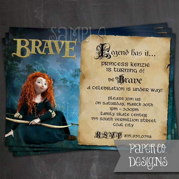 Brave Invitation - Etsy Australia