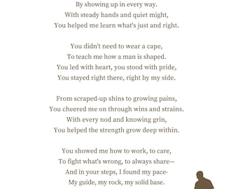 Poema para el Día del Padre: Siempre mi héroe - De hijo a papá (Descarga digital)