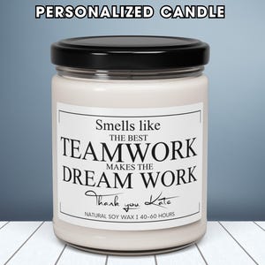 Best Team Thank You Gift, Custom Coworker Gifts, Employee Appreciation Ideas, Team Gifts for Every Occasion, Personalized Candle