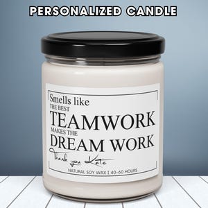 Best Team Thank You Gift, Custom Coworker Gifts, Employee Appreciation Ideas, Team Gifts for Every Occasion, Personalized Candle