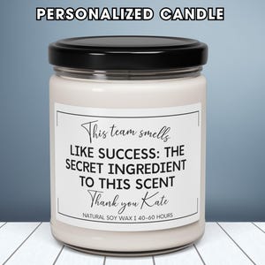 Best Team Thank You Gift, Personalized Employee Appreciation Gifts, Team Gifts for Coworkers, Corporate Gifts, Custom Candle