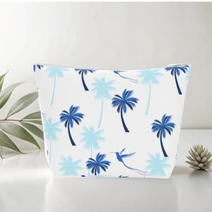 Cotton Cosmetic Bag: Large Travel Makeup Pouch, Stylish Organizer