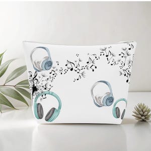 Cotton Cosmetic Bag: Small Travel Makeup Pouch, Stylish Organizer