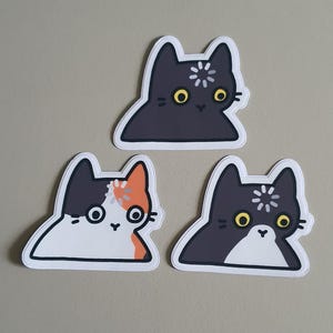 loading cat // vinyl sticker