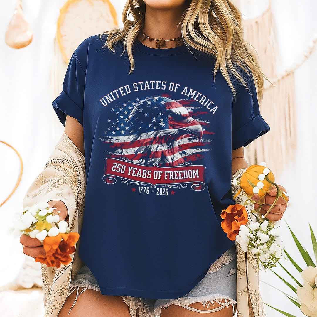 America 250th Anniversary Shirt, USA 250 Years 1776–2026 Tshirt ...