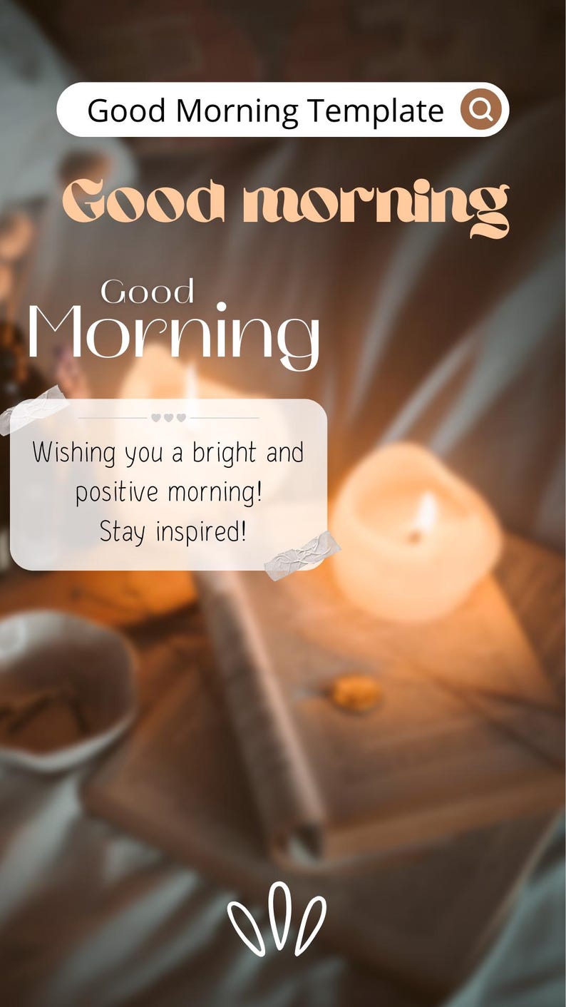 Good Morning Instagram Post Template | Editable Canva Template ...