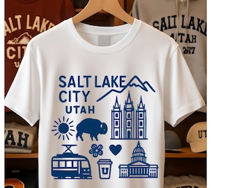 Salt Lake City Graphic Tee: Utah Souvenir T-Shirt