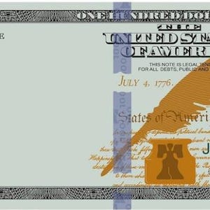 100 Dollar Bill Custom Prop Money