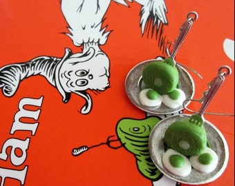 Green Eggs and Ham Earrings