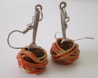 Spaghetti and Meatball Earrings