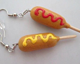 Corndog Earrings