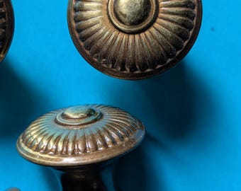 Vintage Keeler Brass Knobs Drawer Pulls Lot/12 New Old Stock (free ship)