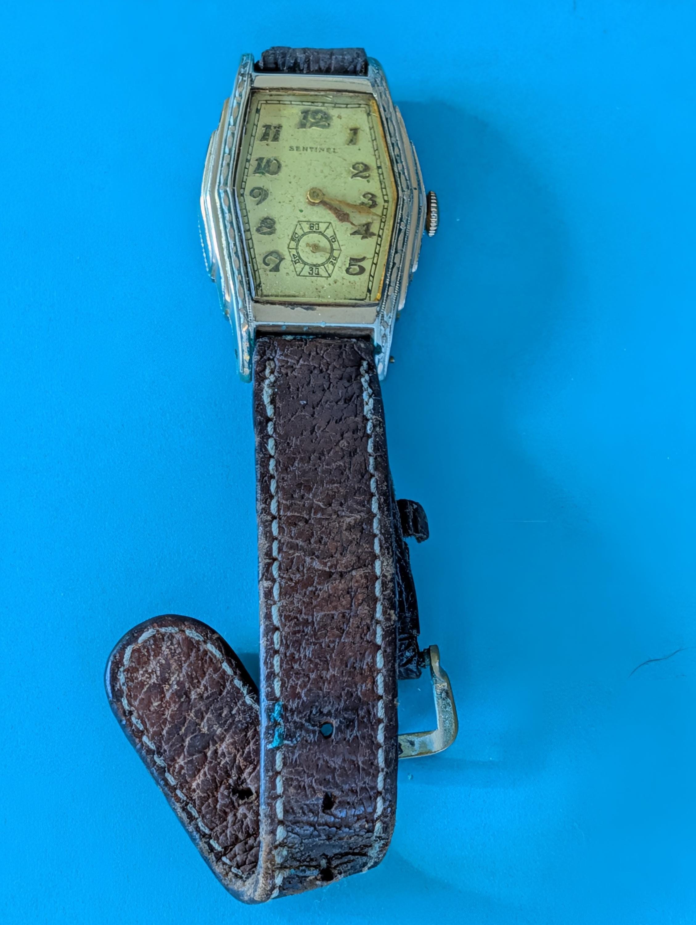 Vintage Yale Ladies Wristwatch Art Deco Swiss Sentinel Band Untested Sentinel Wrist Watch - Etsy main image 4