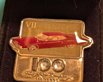 Vintage RARE Ford 100 Year Anniversary Lapel Pin Lincoln VII (free ship)