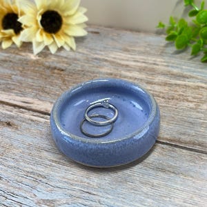 Small Lavender ceramic ring dish, tiny purple bowl, sauce bowl , mini pottery catch all , tea light holder